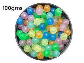 Cuentas plasticas bolitas fluorescentes multicolor 